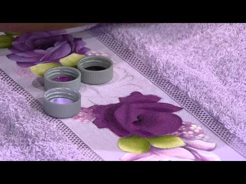 Mulher.com 11/07/2014 - Pintura Rosa Toalha de Rosto por Ana Laura Rodrigues - Parte 1