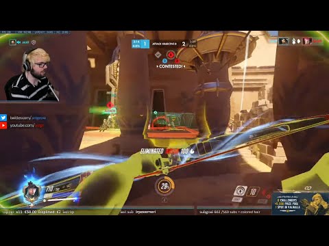 ARRGE BEST HANZO IN THE WORLD?! 35 ELIMS! [ OVERWATCH SEASON 21 TOP 500 ]