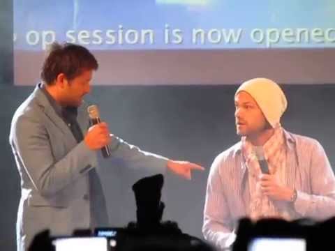 JUS IN BELLO 5 Supernatural Con 2014 - JIB5 - Jared/Misha panel start