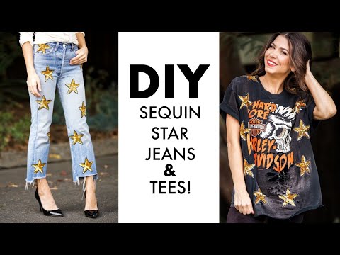 DIY: How To Make STAR PATCH Jeans + Tees! -By Orly Shani