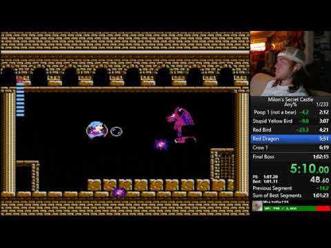 Milon's Secret Castle (NES) Any% 9:49