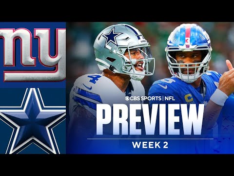NFL Week 2 Game Preview and Predictions: Giants vs Cowboys
