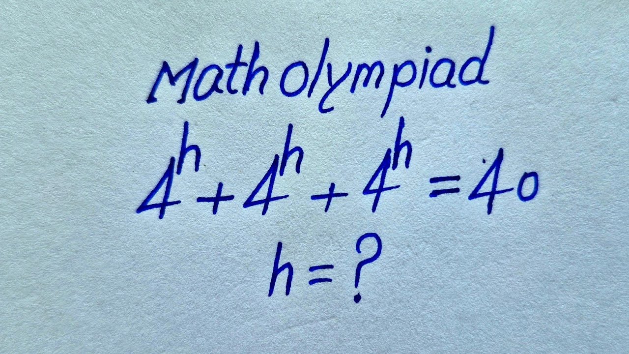 Germany |  Can You Solve This? | A Nice Math Olympiad Exponential Problem!
