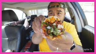 Al pastor and Steak burrito at Pancho's Mexican Food in Atlantic City!