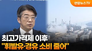 최고가격제 이후 휘발유·경유 소비 줄어 / 연합뉴스TV (YonhapnewsTV)