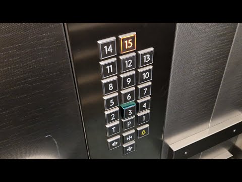 Nice fast 2013 KONE MiniSpace elevator @ Meilahti Hospital, Helsinki, Finland