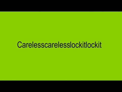 EASYFUN – Carelesscarelesslockitlockit (Unreleased Edit)
