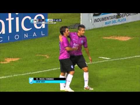 Gol de Fernández. Unión (MdP) 2 - Juventud Unida 2. Fecha 5. Primera B Nacional 2015. FPT.