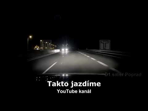 Kamión v protismere na diaľnici D1 smer Poprad za tunelom Bôrik Mengusovce