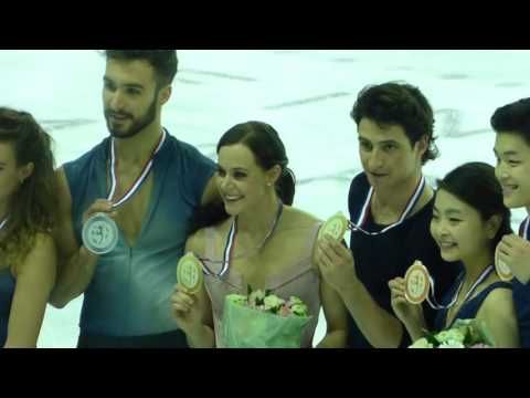 Tessa Virtue Scott Moir GPF 2016 Dance medal ceremony + after  medal ceremony