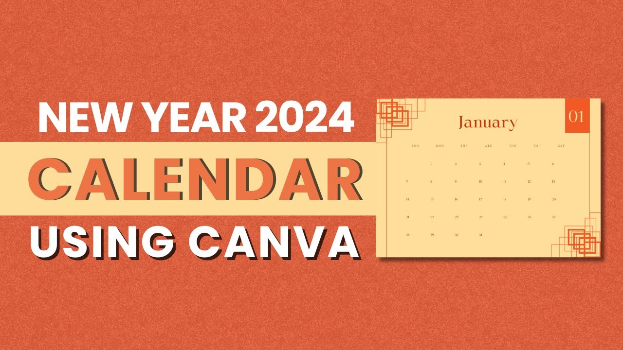 How to create a wall calendar 2024 in Canva | How to make a wall calendar with Canva
