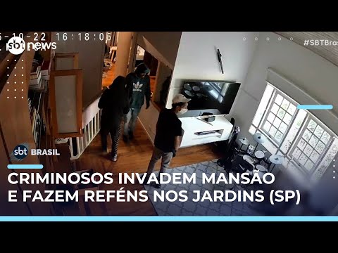 Robbers invade a mansion and hold a nanny and child hostage in Jardins, an upscale neighborhood i...