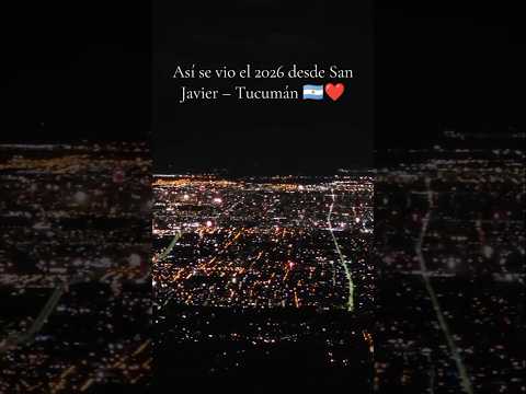 📍 San Javier, Tucumán 🥂🇦🇷❤️Primeras imágenes del 2026desde el cerro San Javier