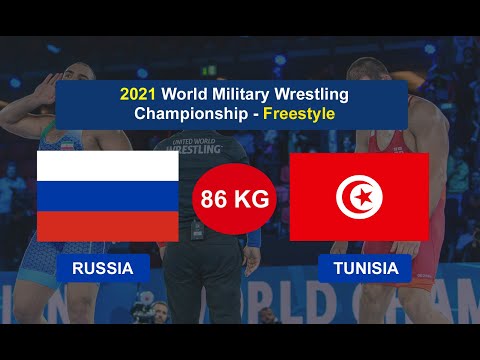 Russia (Artur Naifonov) vs Tunisia (Sabri Mnasria)- World Military Wrestling Championship 2021- 86kg