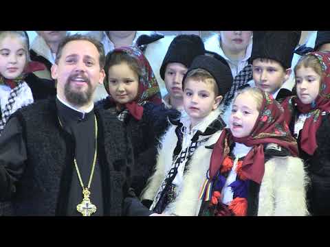 Colindători din Bârsana la bibliotecă