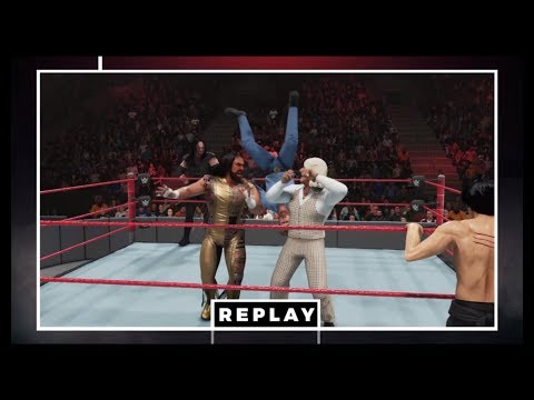 Bruce Lee & Chuck Norris vs. Randy Savage & Undertaker & Ric Flair  (WWE 2k19) - CPU vs. CPU 💯 🐲