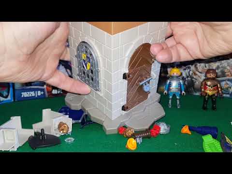 Unboxing Playmobil Knights Novelmore. Start Pack. 70499. Torre Medieval y Bandidos.