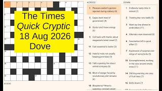 The Times Quick Cryptic 3383