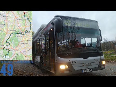 49 maršrutas / Bukčiai — Lazdynai — Žalgirio g. — Didlaukio g. — Ateities g. /