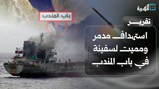 استهداف مدمر ومميت لسفينة في باب المندب وتفاصيل تكشف محتواها وجنسيات طاقمها