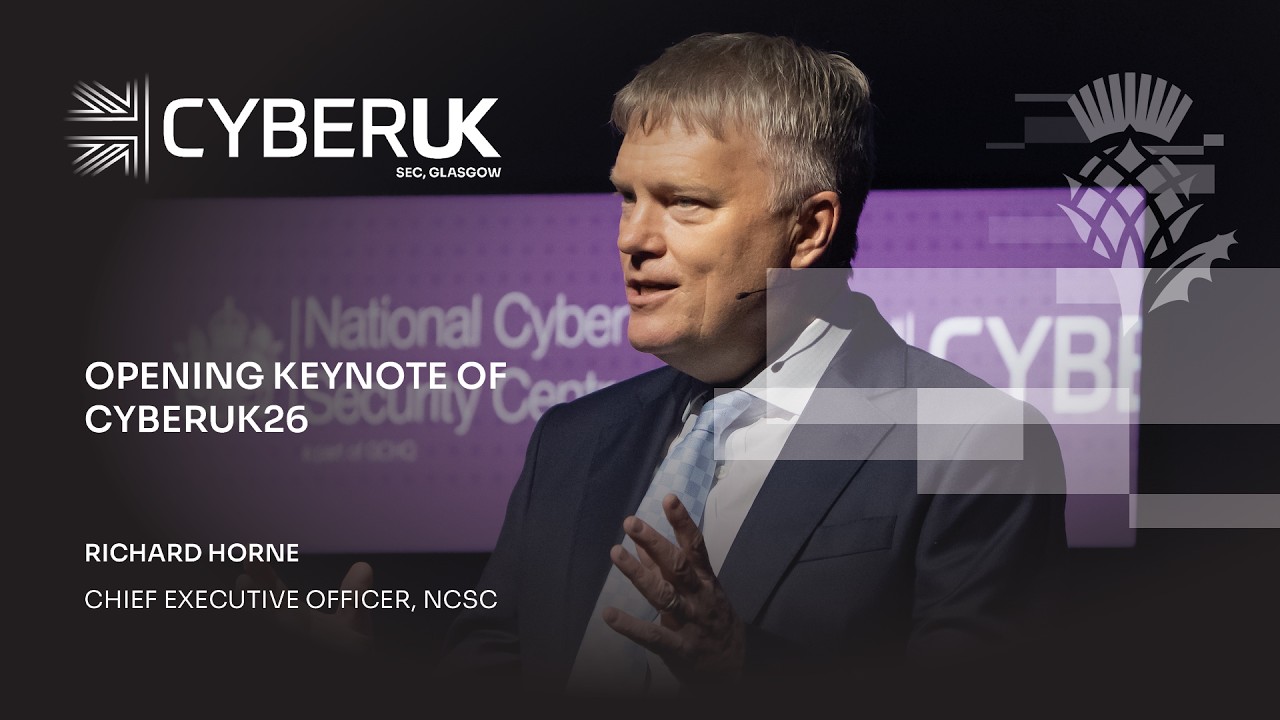 Dr Richard Horne speaking at CYBERUK 2026