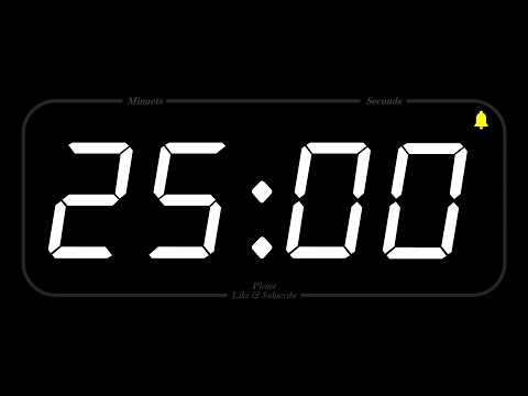 25 MINUTE - TIMER & ALARM - Full HD - COUNTDOWN