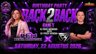 Download lagu DJ RERE MONIQUE × DJ FREDY ATHENA — BACK 2 BACK DUET 🔥 FULLBASS REMIX | 22 AGUSTUS 2026 mp3