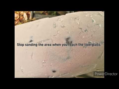 Painting a fiberglass fender on a tight budget.
