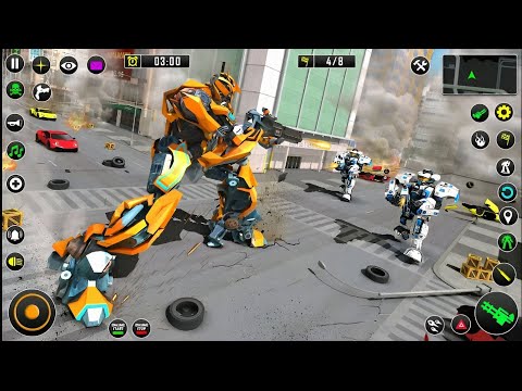 Shark Robot Car Game - Tornado RobotBike Games 3D - Android Gameplay