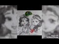 Art Class Video By Ms Preethi Cartoon Krishna Radha Picture