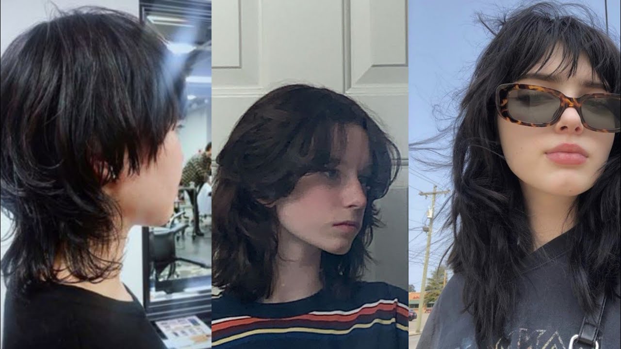 Mullet wolfcut trend on tiktok - how to cut mullet easy tutorial.