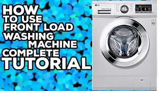 How to use LG Fully Automatic Front Load Washing Machine 7kg - Review and Tutorial