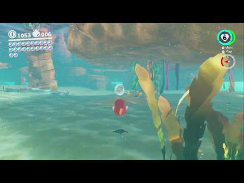 The Tall Rock Shelf in the Deep Ocean ~ Seaside Kingdom ~ Super Mario Odyssey - No Commentary 1bm