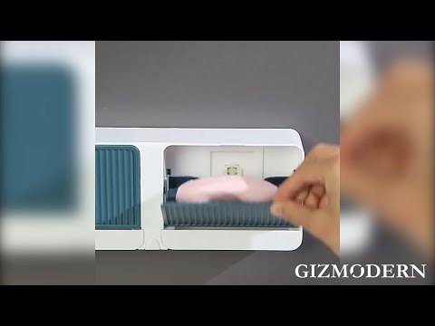 Plastic wall mounted double layer soap box