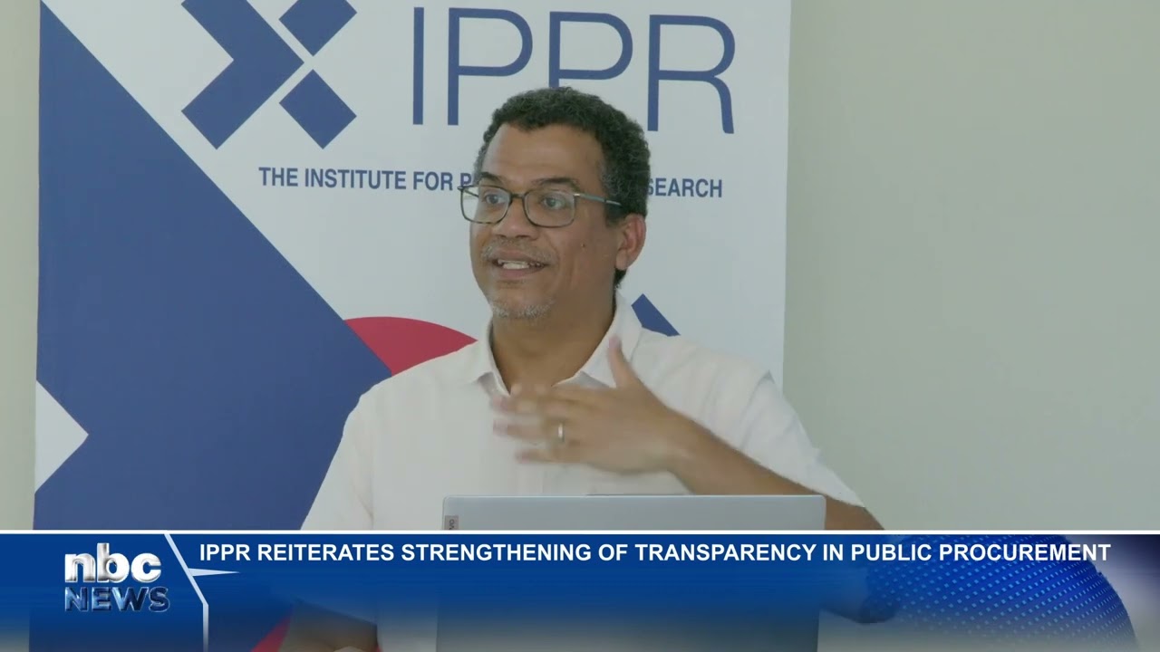 IPPR reiterates strengthening of transparency in public procurement - nbc