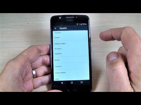 CHANGE LANGUAGE Motorola MOTO E4