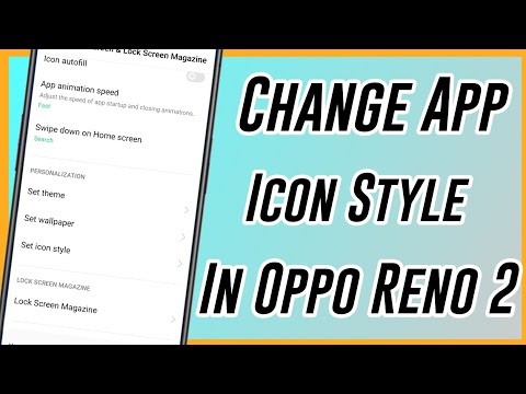How To Change App Icon Style In Oppo Reno 2 ll Reno 2 Me App Icon Style Kaise Change Karen