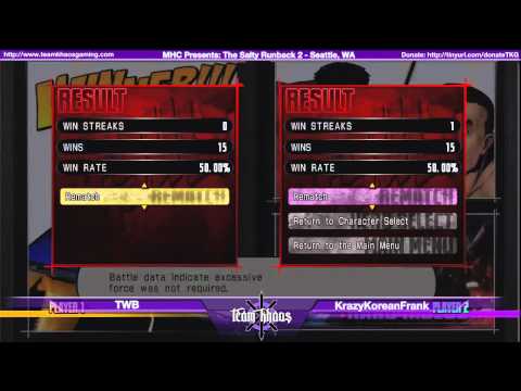 The Salty Runback 2 MvC3 Singles   TWB vs KrazyKoreanFrank