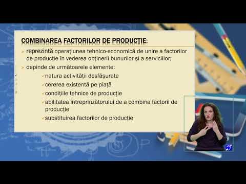 TeleŞcoala: Economie clasa a XII-a – Factorii de producţie şi combinarea acestora. Costul producţiei