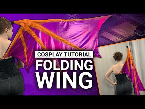 How to make a FOLDING WING! | Hades Cosplay Tutorial