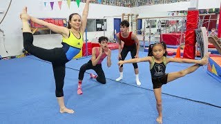 WHO WILL WIN? (FAMILY GYMNASTICS CHALLENGE)
