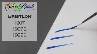 SILVER BRUSH BRISTLON PENNELLO LINER MANICO LUNGO SERIE 1907