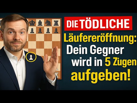 Die TÖDLICHE Läufereröffnung: Dein Gegner wird in 5 Zügen aufgeben!