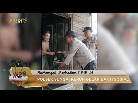 POLSEK SUNGAI KERUH MEMBERIKAN BANTUAN SOSIAL KEPADA MASYARAKAT YANG TIDAK MAMPU
