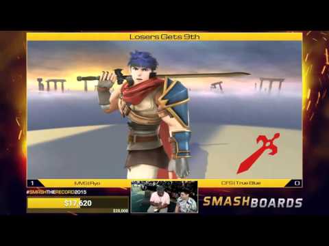 Smash the Record 2015 - Top 64 Losers R6 - Ryo (Ike) vs True Blue (Sonic)