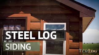 TruLog Steel Log Siding - HD Western Cedar