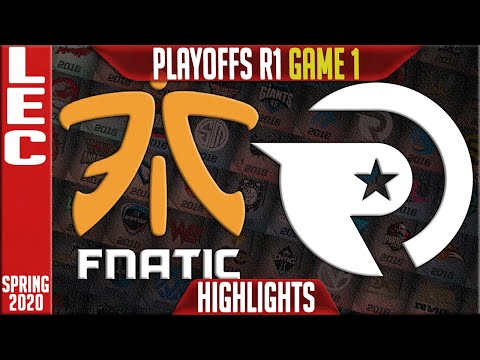 FNC vs OG Highlights Game 1 | LEC Spring 2020 Playoffs Round 1 | Fnatic vs Origen G1