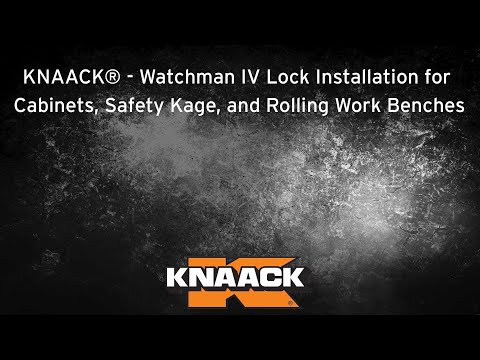 KNAACK® - Watchman IV Lock Installation for Cabinets, Safety Kage, and Rolling Work Benches