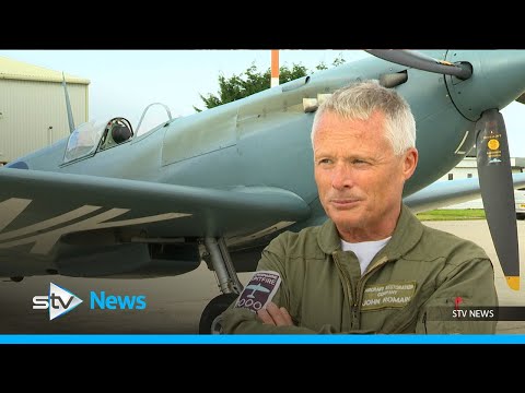 Spitfire continues hospital flyover to thank NHS workers