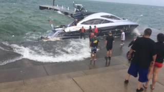 Chicago Lakefront Boat Rescue Oakwood by Chicago Fire Dept Part 2